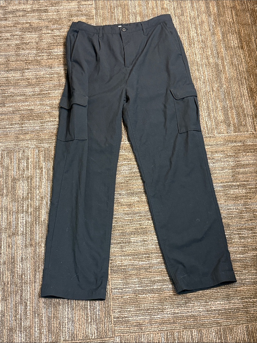 Vans Black Men's Cargo Pants with Velcro Pockets